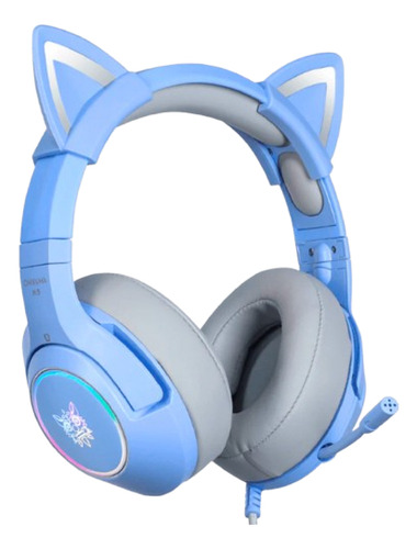 Audífono Gamer Onikuma K9 Cat Ear Azul Ps4 Xbox Switch Pc