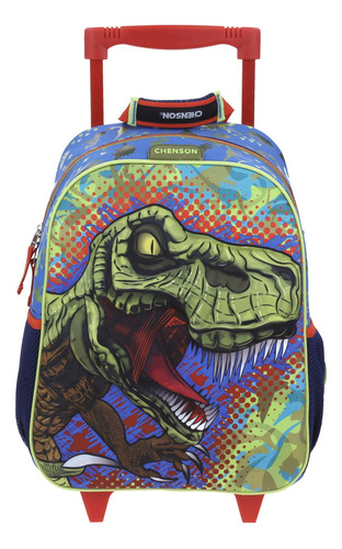 Mochila Dinosaurio Kinder Con Carro Vs1589