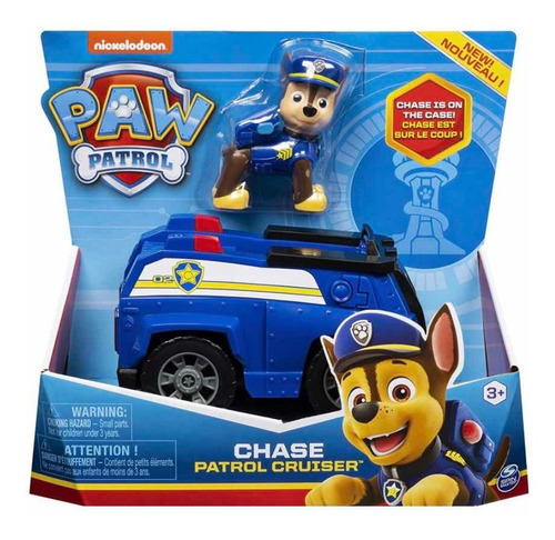 Paw Patrol Figura Chase Y Carro Patrol Cruiser