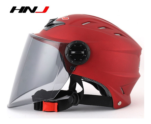 Hnj Casco De Moto Medio Casco Para Bicicleta Eléctrica