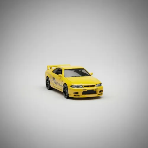 Carro Hot Wheels Nissan Skyline GT-R (R34) Amarelo Colecionável