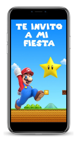 Invitacion Digital Mario Bros Personalizada