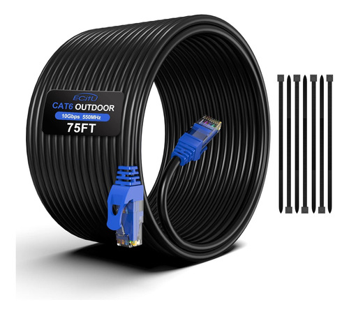 75ft Cat6 Cable Ethernet Para Exteriores, Entierro Direct...