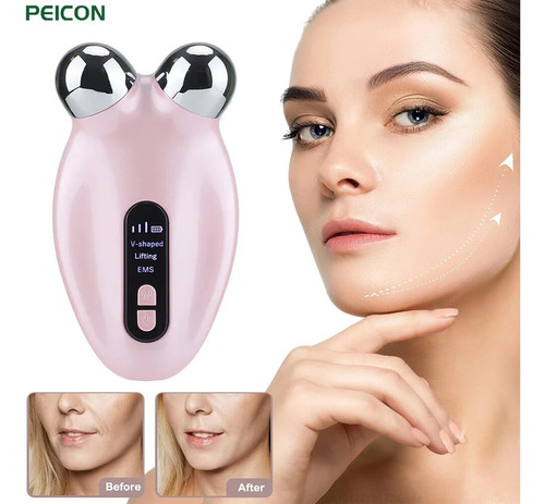Masajeador Facial Con Microcorriente Ems Para Masaje Con Rod