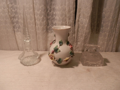 Perfumero Cristal 2 Y Florero