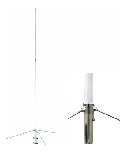 Antena Base Bibanda Diamond X200 Vhf / Uhf 2.40 Mts 2 Tramos