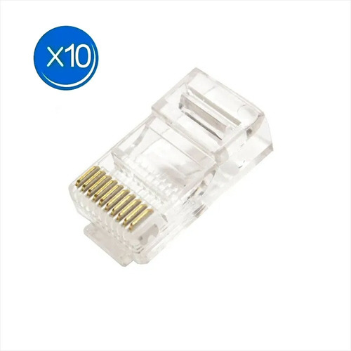 Pack De 10 Conectores Rj50  Para Redes Y Telecomunicaciones