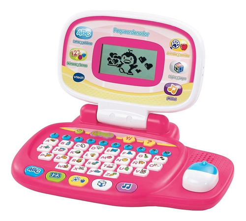 Pequeordenador Laptop Computadora Infantil Juguete Educativo Color Rosa