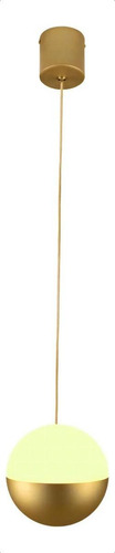 Pendente Moon Led 7w Pd1522do Studioluce St2460 Cor Dourado 110v/220v - Branco Quente 3000k