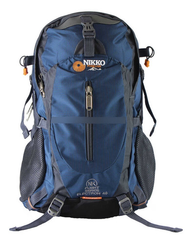 Mochila Outdoor 40l Trekking + Cobertor Impermeable (acero)