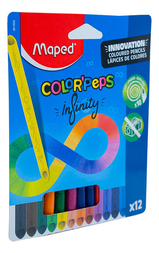 Lápices De Colores Infinity Maped Color Peps Con 12 Piezas