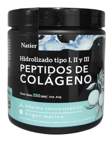 Peptidos De Colageno Hidrolizado Marino Natier 250g - Dw