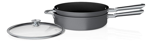 Set De Utensilios De Cocina Ninja Neverstick Grey
