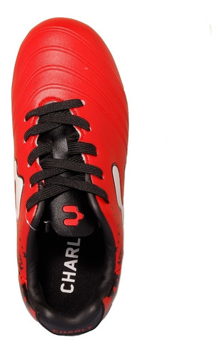 Imagen 3 de 7 de Tacos Futbol Niños Charly 1069345 Rojo Sport Fg 15-21 Gnv®
