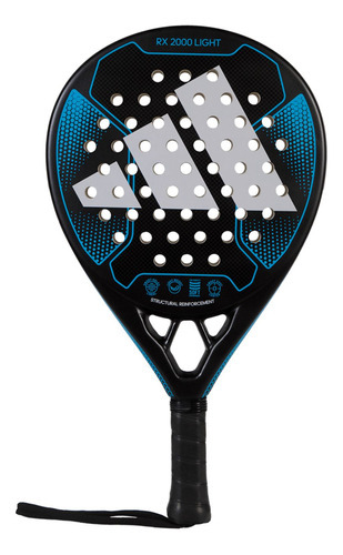 Paleta Padel adidas Rx2000 Light 3.2 Eva Soft Carbono - Rex Color Negro y Celeste