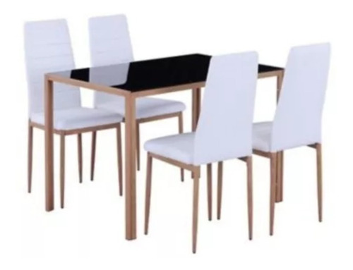 Juego Comedor Ellis 4 Puestos 110x70x75cm