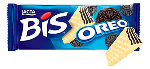 Bis Lacta Oreo X16 Obleas Bañada Chocolate Blanco Imp Brasil