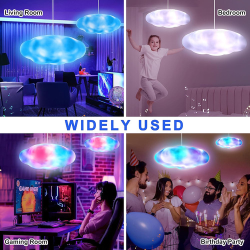 Luces Led De Nube Para Techo, Lámpara De Nube Multicolor Con