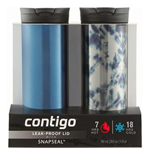 Contigo Snapseal Taza De Viaje De Acero Inoxidable Aislada,