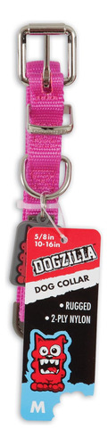 Collar Petmate Dogzilla X 10-16, Rojo, Mediano