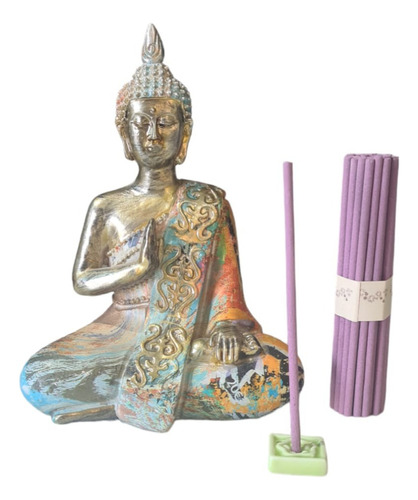 Set Buda Con Incienso Varitas   Meditación Yoga Zen 