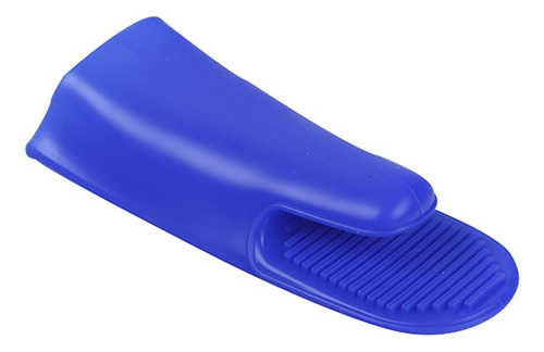 Luva Silicone Resistente Ao Calor 250ºc - Azul - 28,5 Cm