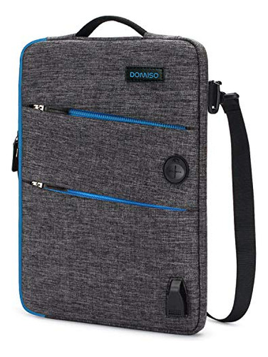 Domiso 13.3 Inch Waterproof Laptop Sleeve Canvas With Usb Ch