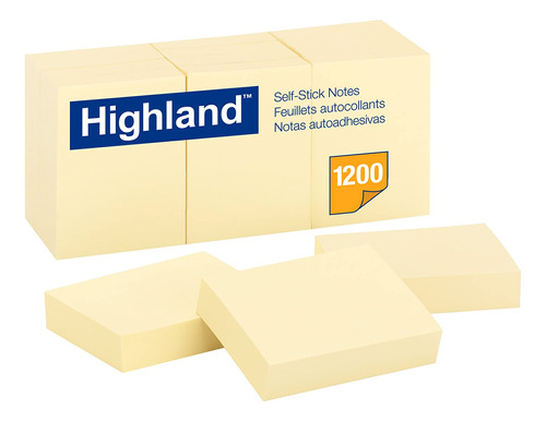 Highland 6539 Notas Autoadhesivas, 1-3/8 X 1-7/8 Pulgadas, A
