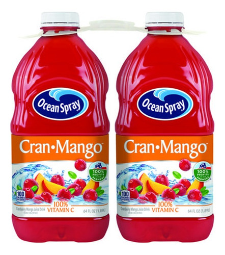 Ocean Spray Mango Y Arándano 2u - mL a $12