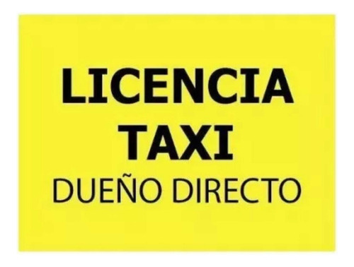 Habilitación De Taxi La Plata