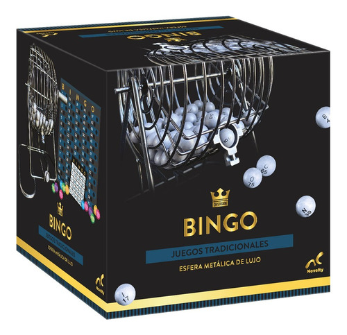 Juego De Mesa Novelty Bingo Foil 75 Esferas De Numero