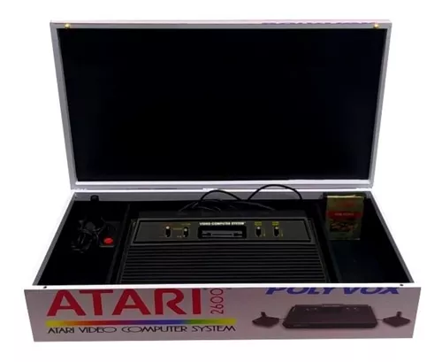 Caixa Atari 2600 Polivox Com Divisoria Em Madeira Mdf