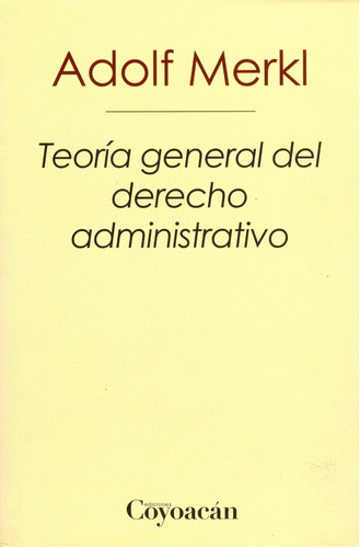 Libro Teoría General Del Derecho Administrativo
