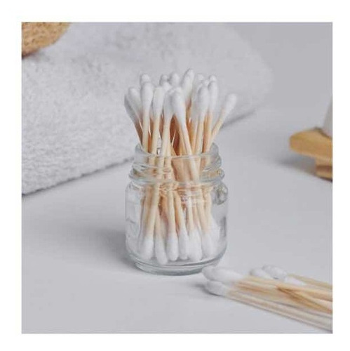 Cotonetes Hisopos Madera Pack De 300 Unidades