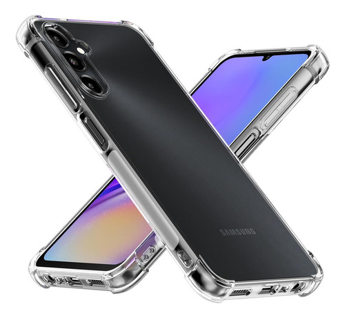 Capa Anti Impacto Para Samsung Galaxy A05s 6.7 + Pelicula 3d Cor Transparente Airbag