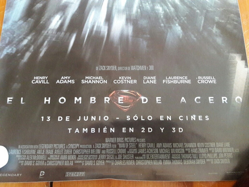 Poster Pelicula Superman + Pin Original