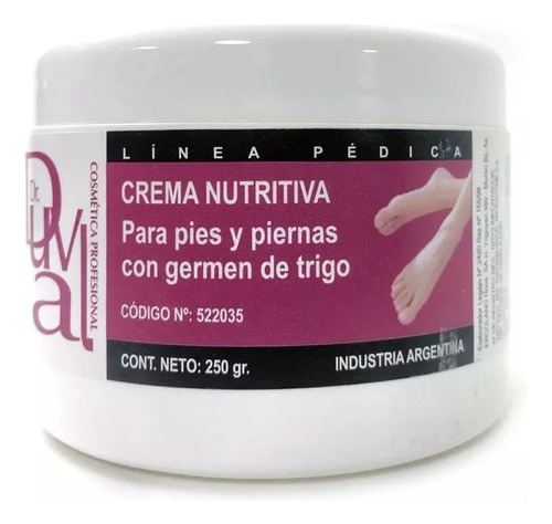 Crema Nutritiva Pies Piernas Con Germen Trigo Dr Duval 250g