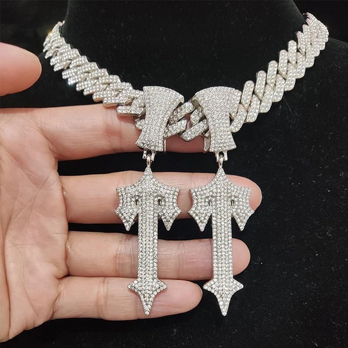 Luxeflex Collares De Espada Cruzada De Hip Hop Con Cadena De
