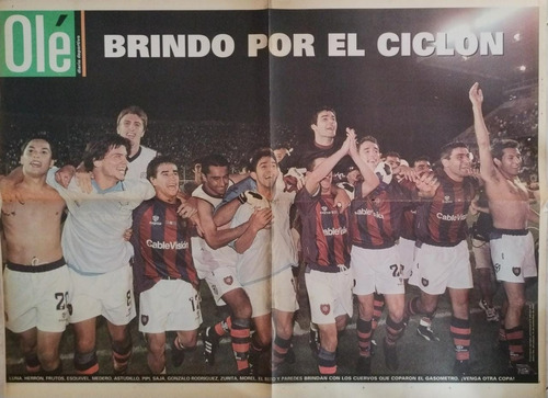 Póster Gigante San Lorenzo Derrota 4 A 0 A Huracán 2002. Olé