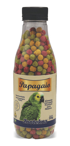 Alimento Extrusado Premium Para Papagaio - 200 G