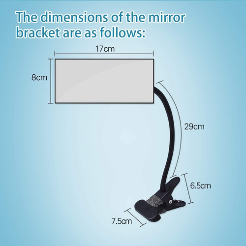 Clip On Security Mirror, Computer Rearview Hd Mirror, Convex