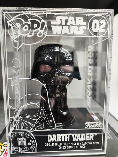 Funko Pop Die-cast Darth Vader #02 Star Wars (Usado)
