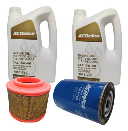 Kit 2 Filtros + Aceite 10w40 Toyota Hilux 05/15 Acdelco