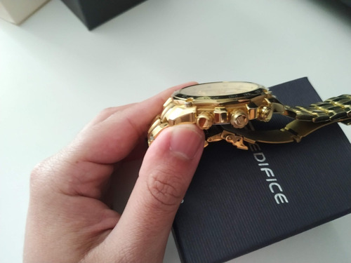 Relógio Edifice No. 5147 Dourado
