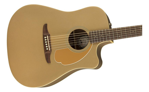 Imagen 3 de 4 de Guitarra electroacústica Fender California Redondo Player bronze satin