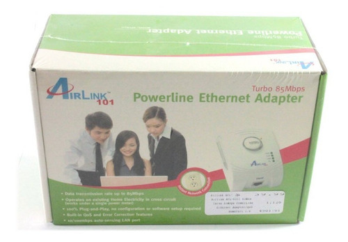 Powerline Turbo 85 Mbps Homeplug Adaptador Ethernet