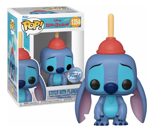 Funko Pop Stitch With Plunger #1353 Lilo & Stitch Exclusive