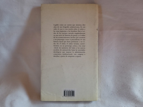 Imagen 3 de 10 de En Otro Orden De Cosas Rodolfo Fogwill Mondadori 1° Edicion
