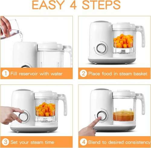 Amzbabychef Máquina Para Hacer Puré De Bebé, Procesador De A