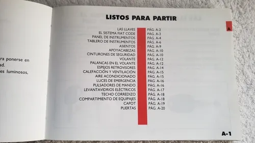 Manual Propietario Uso Mantenimiento Fiat Palio Weekend (Usado)